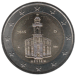 2 euro commemorative 2015 allemagne Hessen
