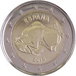 2 euro commémorative espagne 2015 la grotte d'altamira
