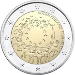 2 euro 2015 Finlande commémorative 30ème anniversaire du drapeau européen