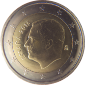 2 euro espagne 2015 felipe VI