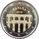 2 euros 2016 Espagne commémorative aqueduc de Ségovie