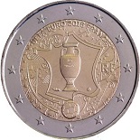 2 euros 2016 France pour  le championnat de football UEFA  EURO 2016 lorganisé en France