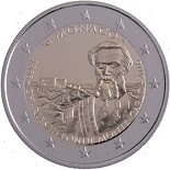 pièce 2 euros 2016 Monaco pour célébrer le 150ème anniverdsaire de la fondation de Monté-Carlo par Charles III 