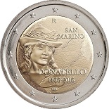 2 euros 2016 Sanit Marin  550ème anniversaire de la mort de Donatello