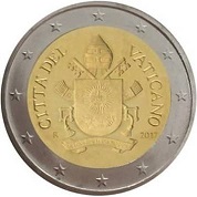 nouvelle pièce 2 euros 2017 vatica n