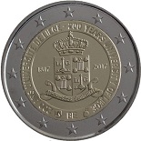 pièce 2 euros 2017 belgique pour les 200 ans de l'université de liege