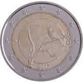 pièce 2 euros 2017 finlande commémorative la nature finlandaise