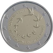 2 euros 2017 slovénie commémorative pour les 10 ans de l'euro