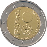 pièce 2 euro 2018 Estonie pour les 100 ans de la république d'Estonie