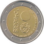 pièce 2 euro 2018 Estonie pour les 100 ans de la république d'Estonie