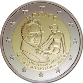 2 euros commémorative 2018 Monaco 250ème anniversaire de François-Joseph Bosio