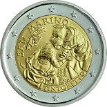 pièce 2 euro commémorative 2018 500ème anniversaire de la naissance de Tintoretto