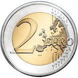 pièce 2 euro face commune pour tous les pays de la zone euro