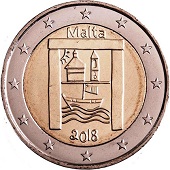 pièce 2 euro 2018 Malte commémorative patrimoine culturel de la série enfants et solidarité