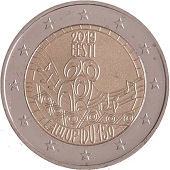 2 euro commémorative 2019 Estonie 150e anniversaire du festival de la chanson estonienne