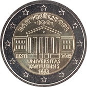 2 euro commémorative Estonie 2019