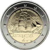 2 € euro commémorative 2020 Estonie le 200e anniversaire de la découverte de l'Antarctique