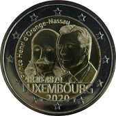 2 € euro commémorative 2020 Luxembourg, le bicentenaire de la naissance du prince Henri