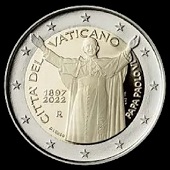 2 € euro commémorative 2022 Vatican pour le 125e ??anniversaire de la naissance du pape Paul VI