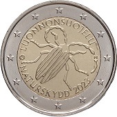 2 € euro commémorative 2023 Finlande pour la conservation et la protection de la nature