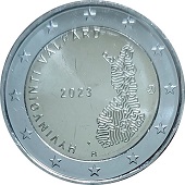 2 € euro commémorative 2023 Finlande pour commémorer les services sociaux et de santé, garants du bien-être public
