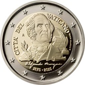 2 € commémorative 2023 Vatican pour le 150e anniversaire de la mort d'Alessandro Manzoni