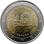 2 euro commémorative 2026 Espagne pour le Monastère de Poblet