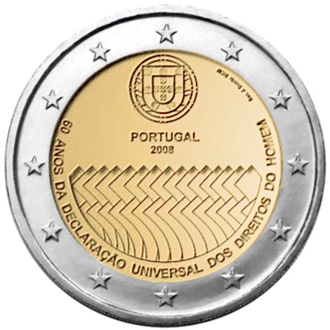 2 euros commemorative 2008 portugal