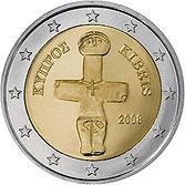 piece de 2 euros de chypre