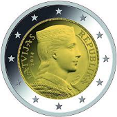 2 euros lettonie 2014