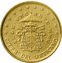 piece de 10 cent 10 centimes d'euro sede vacante vatican