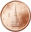 piece de 2 cent, 2 centimes d'euro italie