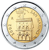 piece de 2 euros san marino