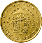 20 cent 20 centimes d'euro vatican sede vacante