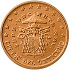 piece de 5 cent 5 centime d'euro vatican sede vacante vatican