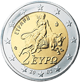 piece de 2 euros de grece