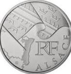 10 euros argent alsace