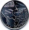 10 euros argent bourgogne