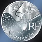 10 euros argent haute normandie