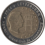 2 euro 2004 commemorative Luxembourg Grand-Duc Henri de Luxembourg
