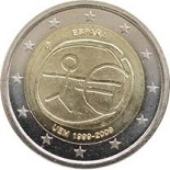 2 euro 2009 espagne étoiles normales