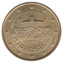 piece de 50 cent 50 centimes d'euro slovaquie