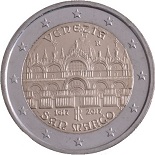 pièce 2 euros 2017 italie commémorative venezia san marco