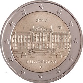 2 euro commémorative 2019 Allemagne 70e anniversaire du Bundesrat allemand