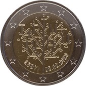 2 € euro commémorative 2020 Estonie le 100e anniversaire du traité de paix de Tartu