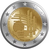 2 € commémorative 2024 Chypre pour le 20e anniversaire de l’adhésion de Chypre à l’Union européenne