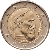 2 euro commémorative Croatie 2024 consacrée à Marko Marulic pour le 500e anniversaire de sa mort