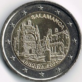 2 euro commémorative 2025 Espagne SALAMANCA,  pour la Vieille ville de Salamanque