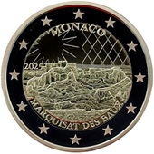 2 euro commémorative Monaco 2025 dédié à l'ancien fief de la famille Grimaldi, les Baux-de-Provence