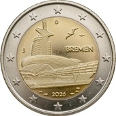 2 euro commémorative 2026 Allemagne Bremen